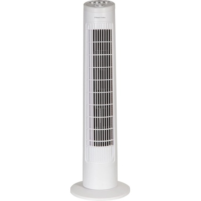Russell Hobbs RHTF2921 Tower Fan, Lightweight, 74cm, 3 Speeds, 75° Swivel Angle, Powerful Airflow, Quiet Operation, Timer Function, Ideal for Home or Office, White - RHTF2921-EUAZ