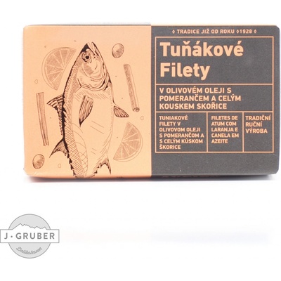 Aveiro Tuňákové filety v olivovém oleji s pomerančem a celým kouskem skořice 120 g