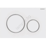 Geberit 115.882. JT. 1-Бутон за промиване Sigma20 24, 6x16, 4 cm бял/лъскав хром (GB0064)