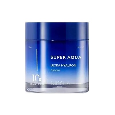 Missha Super Aqua Ultra Hyalron Cream - Хидратиращ крем за лице с 10 вида хиалуронова киселина 70мл