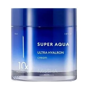 Missha Super Aqua Ultra Hyalron Cream - Хидратиращ крем за лице с 10 вида хиалуронова киселина 70мл
