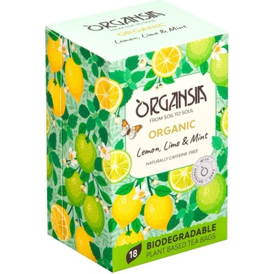 ORGANSIA Lemon lime & mint ovocno bylinný čaj BIO 18 sáčků