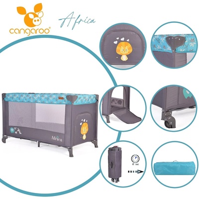 Cangaroo Детска кошара Africa тюркоаз (108554)