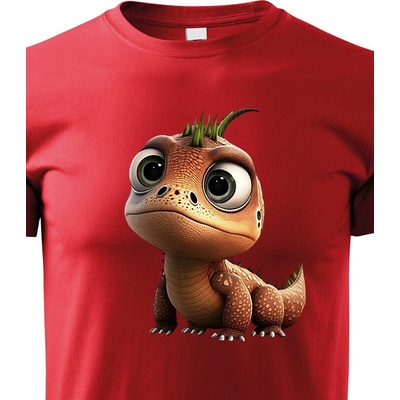 dětské triko dinosaurus 2 červená