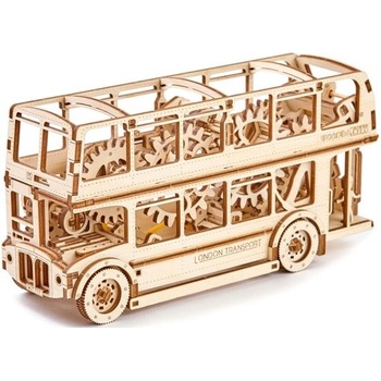 Wooden City 3D mechanické puzzle Londýnsky bus Double Decker 216 ks WR303