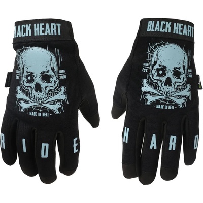 Black heart Ръкавици BLACK HEART - Moto W-TEC Web Skull - ЧЕРЕН - 029-0012-BLK