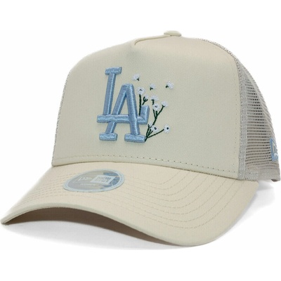 New Era MLB Floral 9FORTY A-Frame Trucker LA Dodgers Cream / Sky Blue