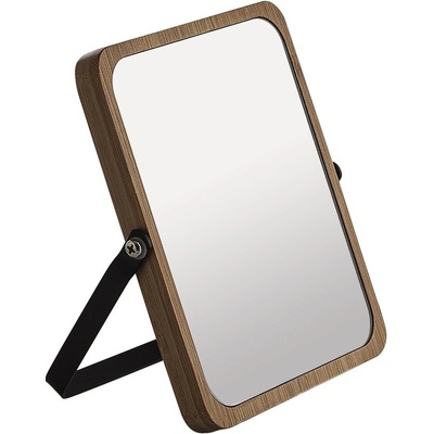 Geby MIDORI kosmetické zrcátko na postavení 162x185mm oboustranné černá bambus 2106