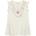 Guess Мръсно бяла свободна рокля за мини момиче с детайли и къдрички Guess