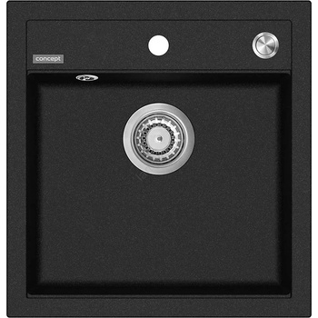Concept DG00C50BC - Кухненска мивка CUBIS 49x51 см гранит/черна (CO0048)