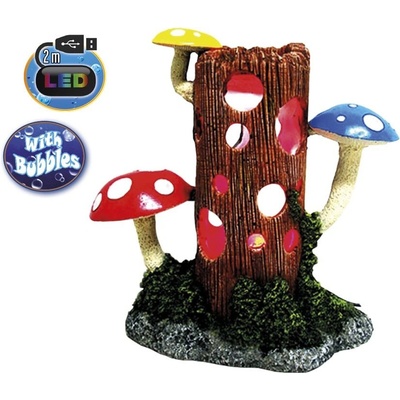Nobby Kmen s houbami s LED 23,8x11,7x23,3 cm