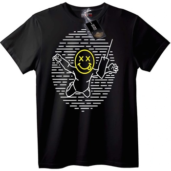 NOONEBRAND Тениска Танцуваща усмивка - XS, White