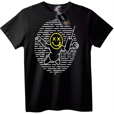 NOONEBRAND Тениска Танцуваща усмивка - XS, White