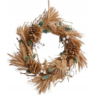 Lux Decorations Zlatý vianočný Venček 30 cm na dvere a stoly
