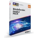 Antivírusy Bitdefender Family pack- 15 lic. 24 mes.