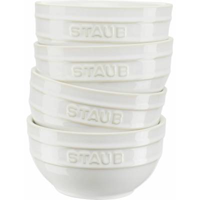 Staub 40508-153 sada 4 ks keramických misek slonová kost 12 cm 0,4 l