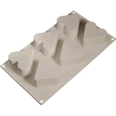 Cesil Silikonová forma /na mražené dezerty Srdce 6,5cm na 6 ks 4cm