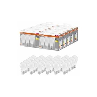 OSRAM BASE CLASSIC A 60 FR LED lamp with E27 base, bulb shape, pack of 3, 8.5W, 806lm, 2700K, warm white light, lower heat generation, very low energy consumption, long service life, 30-pack - 4099854046803