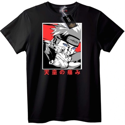 NOONEBRAND Тениска Naruto Болка - XXS, Black