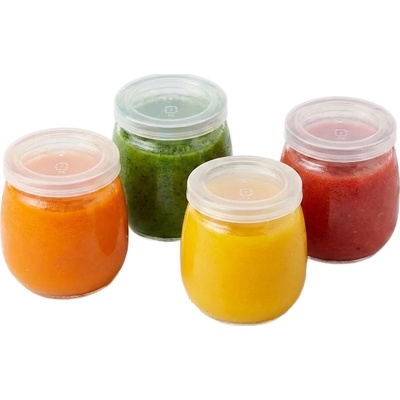 Orion 4 sklenice na jogurt a dezert s víčkem YOGO 4ks x 130ml