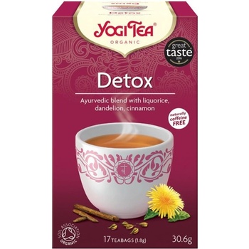 Yogi Tea Čaj Yogi Tea BIO Detox Pročištění 17 x 1.8 g