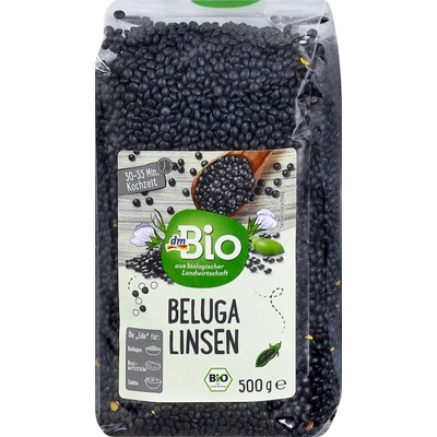 dmBio bio čočka Beluga neloupaná 0,5 kg