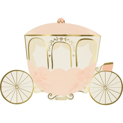 MeriMeri Парти Чинии Розова Каляска за Принцеси