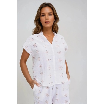 Moodo Бял щампован топ Moodo | Byal | ЖЕНИ | XS