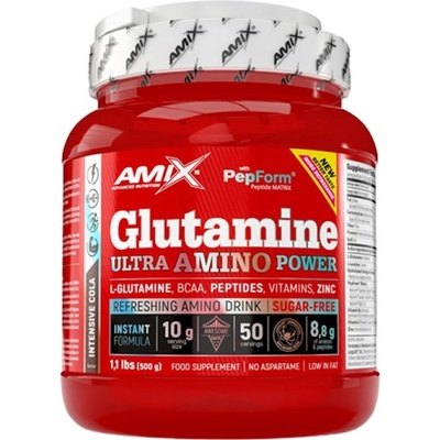 Amix Nutrition Glutamine | Ultra Amino Power [500 грама] Червена боровинка