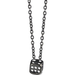 HARAHU Колие Игрално зарче - Черна kp21643