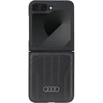 Audi Калъф Audi Synthetic Leather MagSafe за Samsung Galaxy Z Flip 6 - черен (6955250228299)