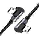 Ugreen US323 USB-C to USB-C Angled, PD, 3A 60W, 2m, černý