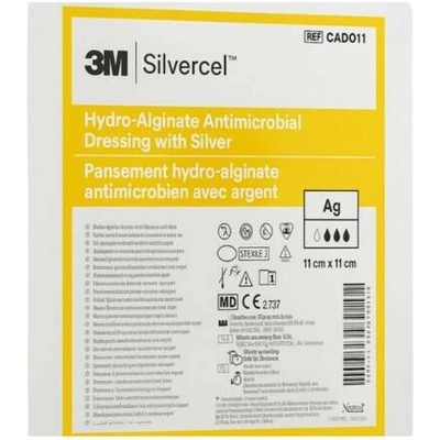 SILVERCEL hydroalginátový bakteriostatický obväz 11 x 11 cm 10 ks