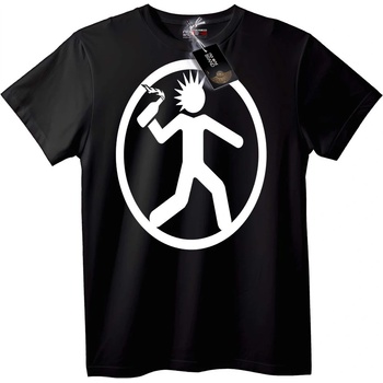 NOONEBRAND Тениска Molotov Stick Figure - 2XL, White