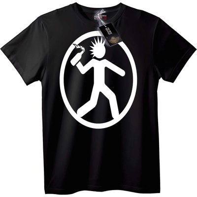 NOONEBRAND Тениска Molotov Stick Figure - 2XL, White