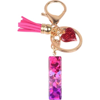 HARAHU Ключодържател Азбука - i / Розова / Сърце kp37979 (37979)