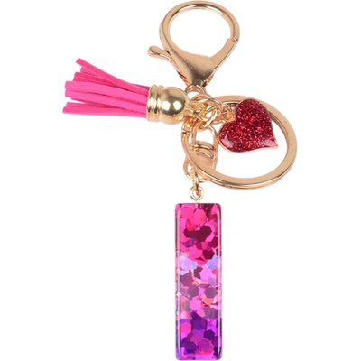 HARAHU Ключодържател Азбука - i / Розова / Сърце kp37979 (37979)