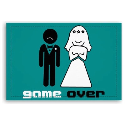 Fotoobraz 90x60 cm střední Game over