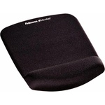 Fellowes Пад за мишка Fellowes Plushtouch, ергономичен, черен