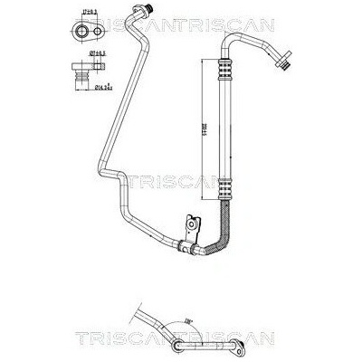 Vysokotlaké / nízkotlaké vedení, klimatizace TRISCAN 9010 28099