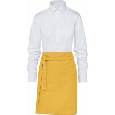 SG Accessories - BISTRO Krátká číšnická zástěra Brussels s pevným páskem 78 x 52 cm Žlutá slunečnicová