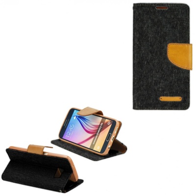 TokShop Apple iPhone 11 Pro, калъф със странично отваряне, стойка, Canvas Book, черен (85193) (85193) (85193)