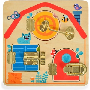 Tooky Toy Дървена активна дъска резета th985