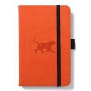 Dingbats A6 Pocket Wildlife Orange Tiger Notebook - Dotted