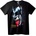NOONEBRAND Тениска KISS Боядисани Лица - 4XL, Black