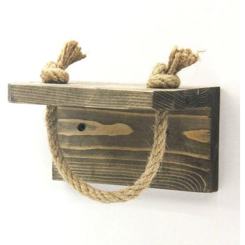 Evila Originals Поставка за тоалетна хартия Evila Originals 792EVL2828, 17х10 см, Смърч, Ръчна изработка, Кафяв (792EVL2828)