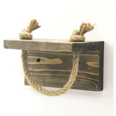 Evila Originals Поставка за тоалетна хартия Evila Originals 792EVL2828, 17х10 см, Смърч, Ръчна изработка, Кафяв (792EVL2828)