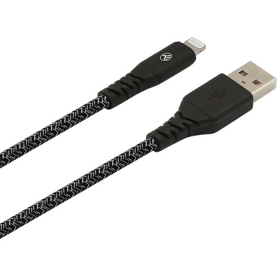 Кабел Tellur Green USB към Lightning, Apple MFI - Black (TLL155481)