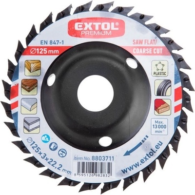 Rašple rotační pilová 125mm Extol Premium 8803711