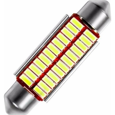 Rabel 24V 41 - 42 mm Canbus 24 smd 4014 C10W C15W SV8,5 bílá